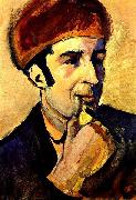 August Macke Portrait de Franz Marc France oil painting artist